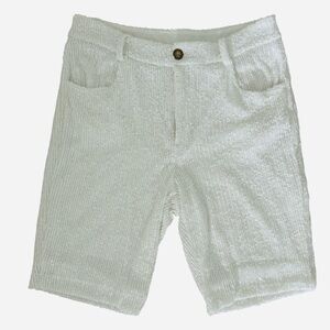 Souvenir Women’s White Sequins Shorts size M